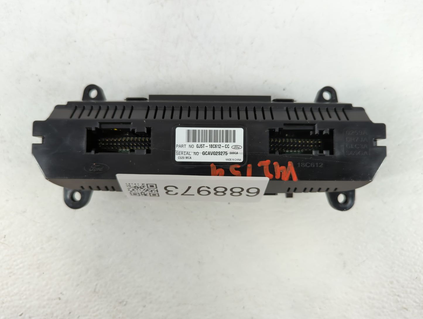 2017 Ford Escape Climate Control Module Temperature AC/Heater Replacement P/N:GJ5T-18C612-CC Fits OEM Used Auto Parts - Oemu
