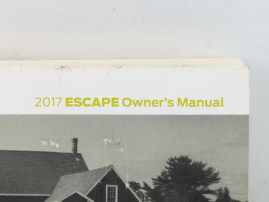 2017 Ford Escape Owners Manual Book Guide P/N:HJ5J 19A321 AB OEM Used Auto Parts