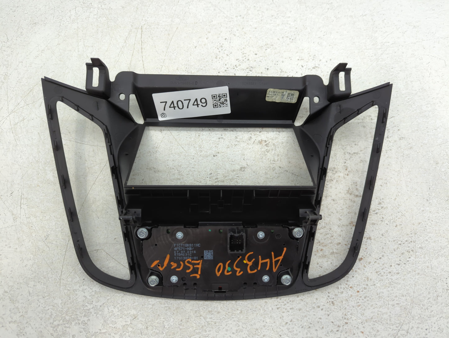 2017-2019 Ford Escape Radio AM FM Cd Player Receiver Replacement P/N:4F571-HB F1CT18K811HC Fits Fits 2017 2018 2019 OEM Used