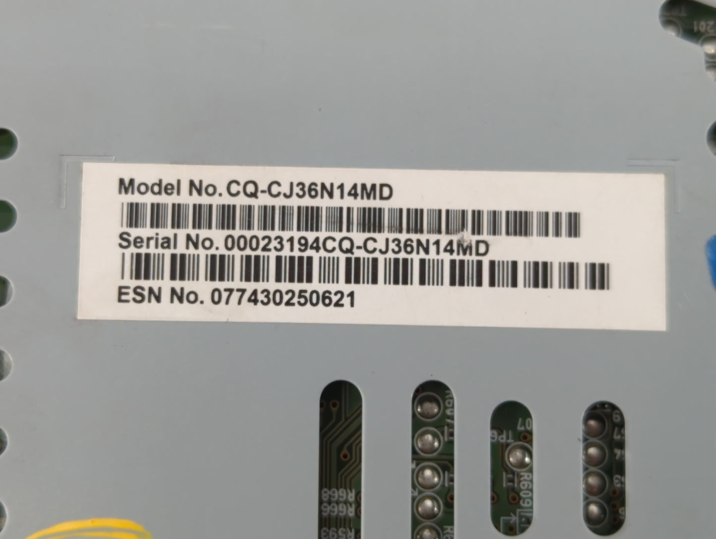 2017-2019 Ford Escape Radio AM FM Cd Player Receiver Replacement P/N:CQ-CJ36N14MD Fits Fits 2017 2018 2019 OEM Used Auto Par