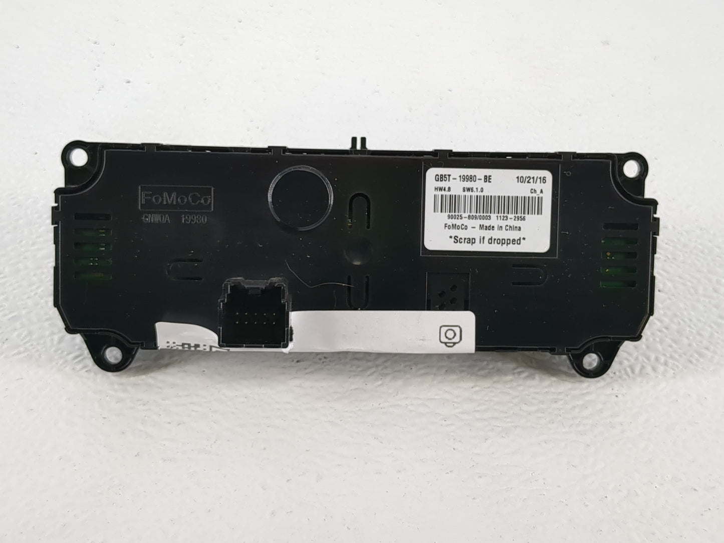 2017 Ford Explorer Climate Control Module Temperature AC/Heater Replacement P/N:GB5T-19980-BE Fits OEM Used Auto Parts - Oem