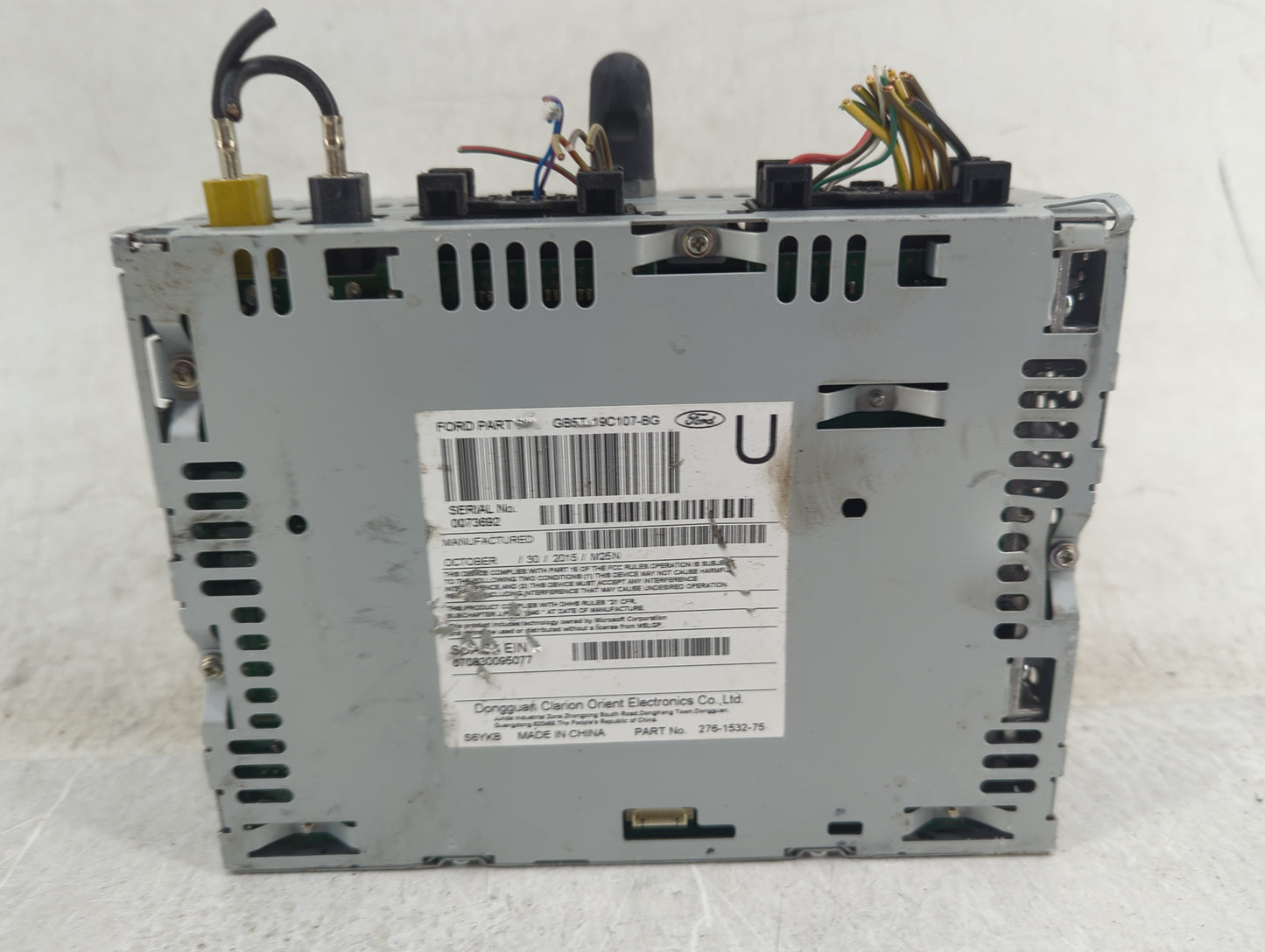 2016-2017 Ford Explorer Radio AM FM Cd Player Receiver Replacement P/N:GB5T-19C107-BG Fits Fits 2016 2017 OEM Used Auto Part