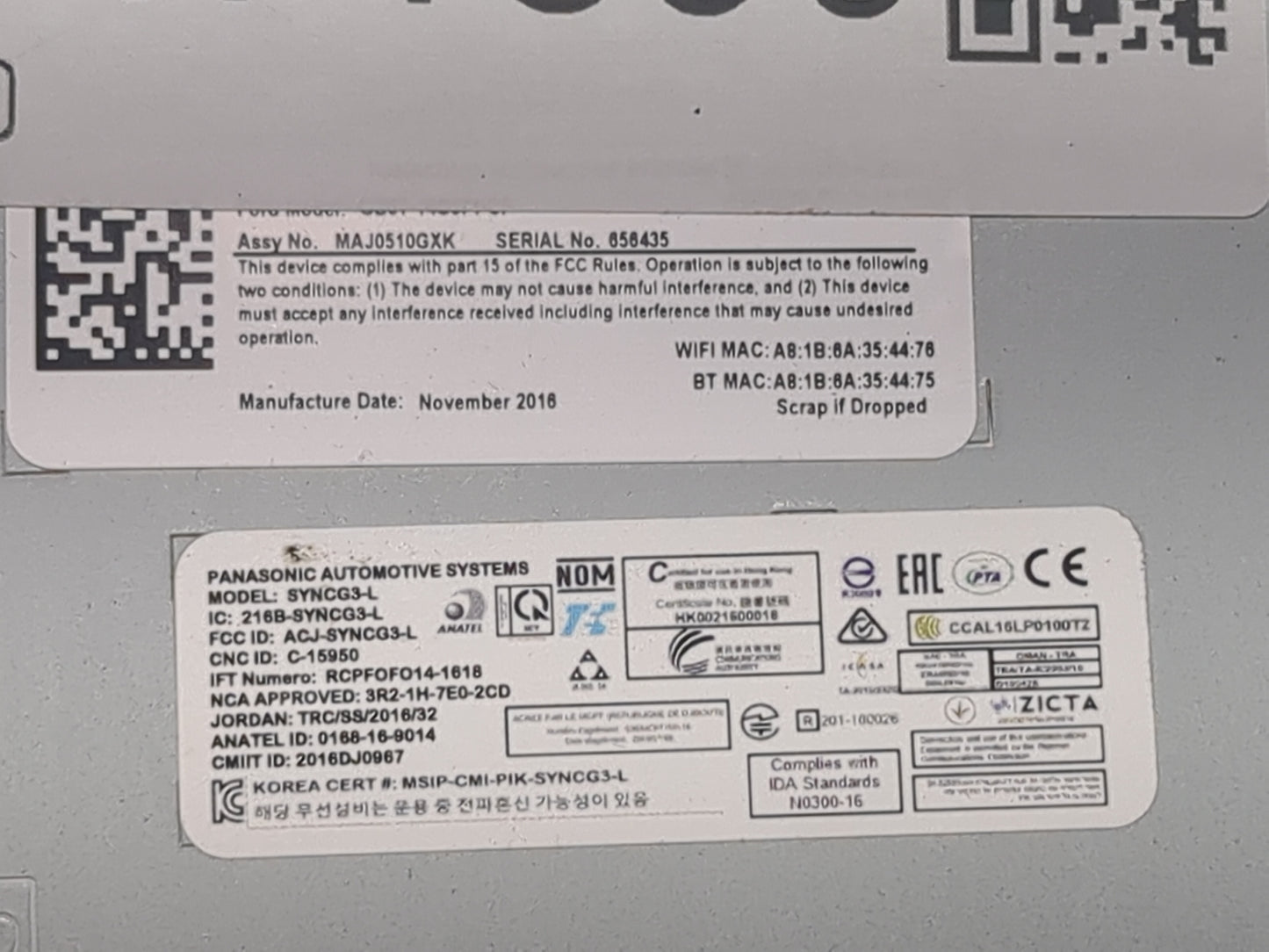 2019-2019 Ford Explorer Information Display Screen 1471590 - Oemusedautoparts1.com