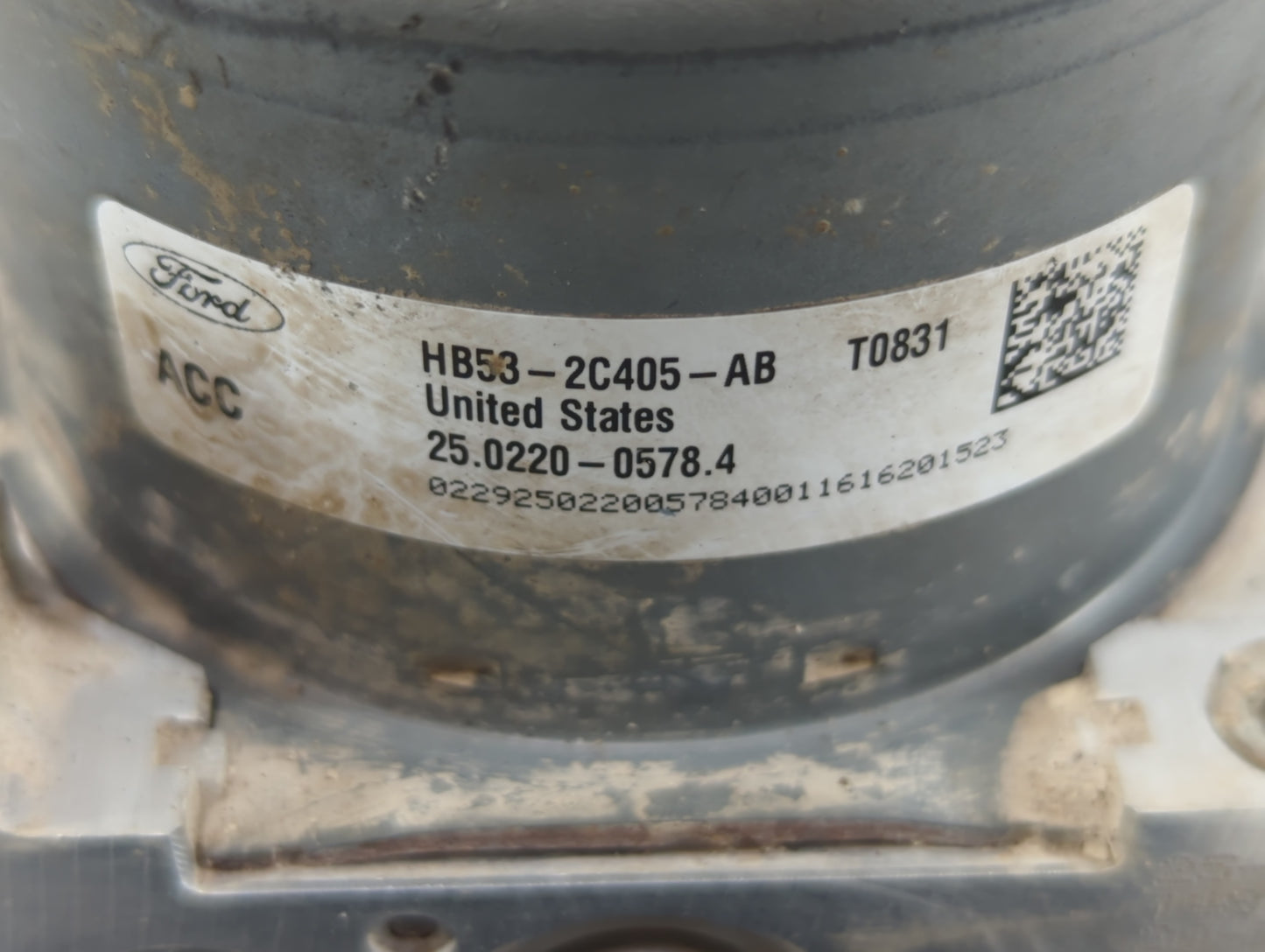 2016-2019 Ford Explorer Anti-Lock Brake ABS Pump Module Actuator OEM P/N:HB53-2C405-AB Fits Fits 2016 2017 2018 2019 OEM Use