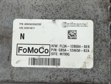 2016-2019 Ford Explorer PCM Engine Control Computer ECU ECM PCU OEM P/N:FL3A-12B684-BEB GB5A-12A650-BZA Fits OEM Used Auto Parts
