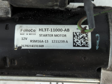 2017 Ford F-150 Car Starter Motor Solenoid OEM P/N:HL3T-11000-AB Fits OEM Used Auto Parts