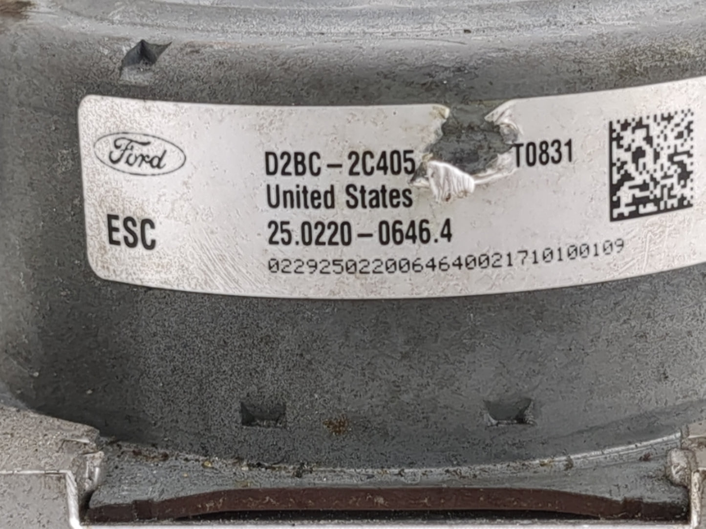 2014-2019 Ford Fiesta ABS Pump Control Module Replacement P/N:D2BC-2C405 Fits Fits 2014 2015 2016 2017 2018 2019 OEM Used Au