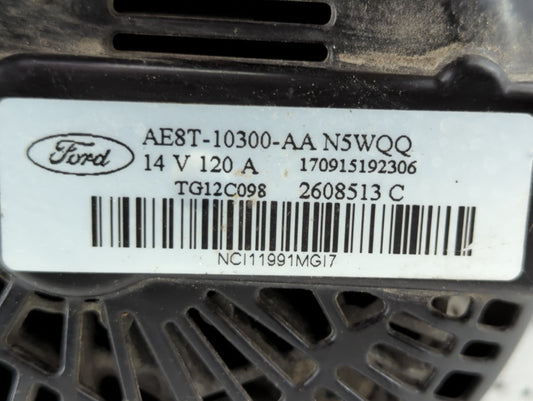 2011-2019 Ford Fiesta Alternator Replacement Generator Charging Assembly Engine OEM P/N:AE8T-10300-AA Fits OEM Used Auto Parts