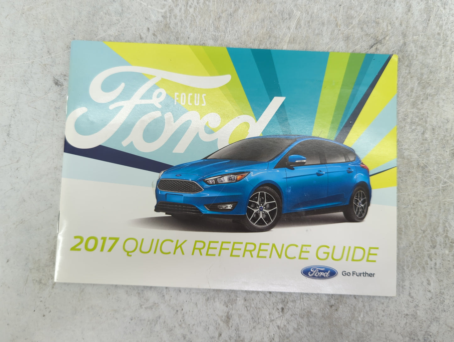 2017 Ford Focus Owners Manual Book Guide P/N:HM5J19A321AA OEM Used Auto Parts - Oemusedautoparts1.com
