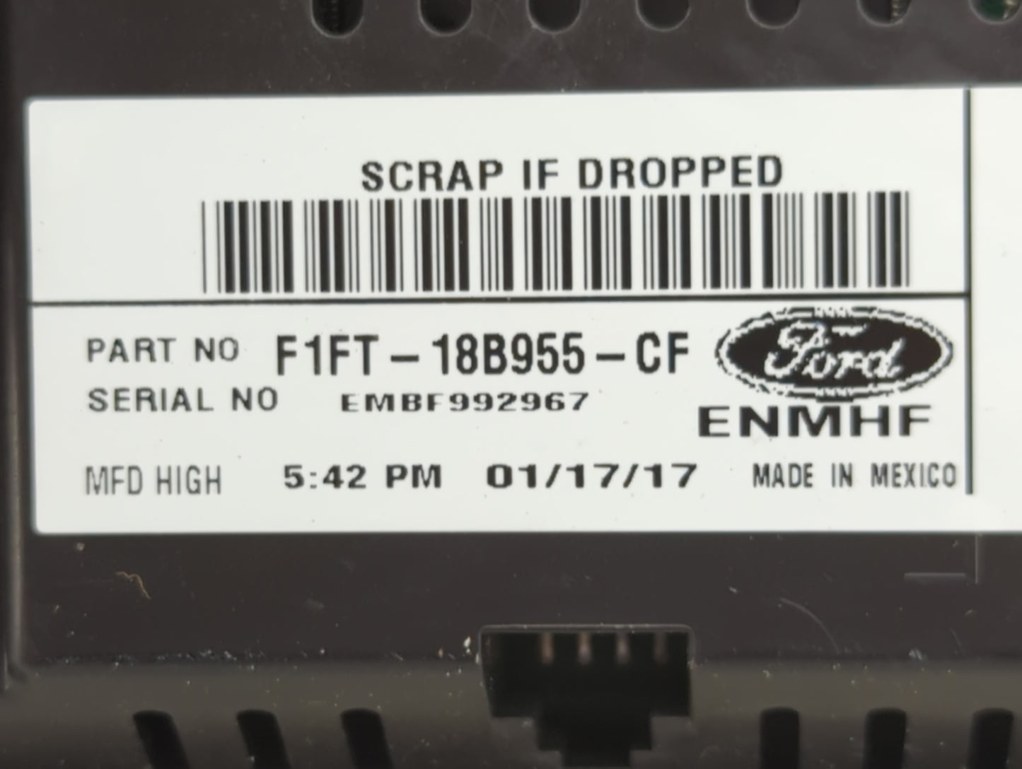 2015-2018 Ford Focus Information Display Screen 1468633 - Oemusedautoparts1.com