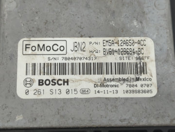 2016-2018 Ford Focus PCM Engine Control Computer ECU ECM PCU OEM P/N:RMFV6A-12A650-CA EM5A-12A650-ACC Fits Fits 2016 2017 2018 OEM Used Auto Parts