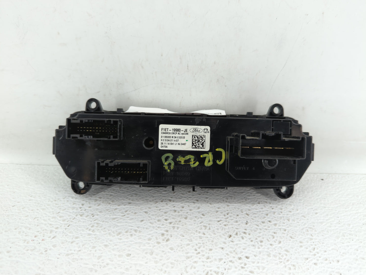 2015-2018 Ford Focus Climate Control Module Temperature AC/Heater Replacement P/N:F1ET-19980-JG F1ET-19980-JJ Fits OEM Used