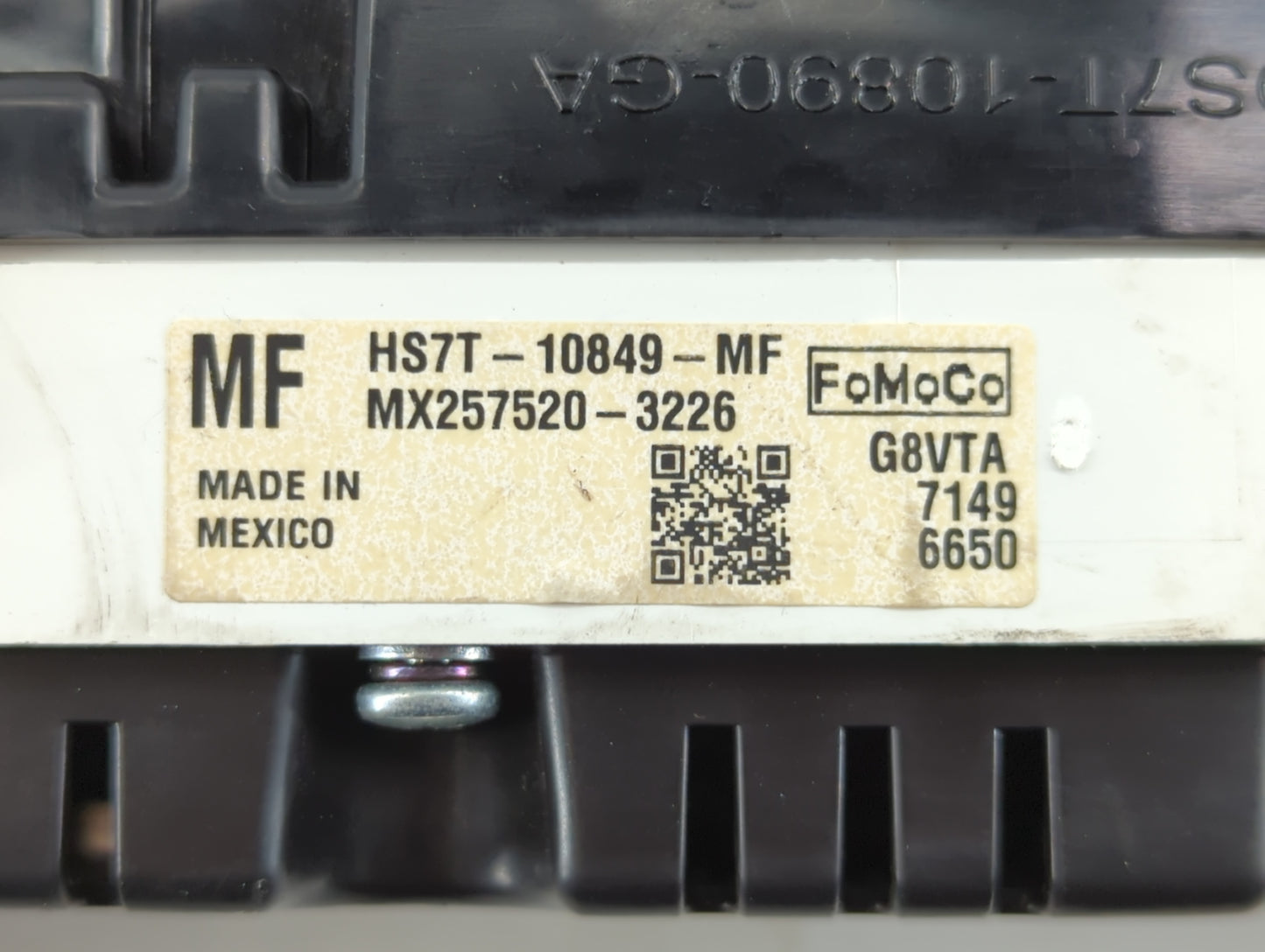2017 Ford Fusion Instrument Cluster Speedometer Gauges P/N:HS7T-10849-MF Fits OEM Used Auto Parts - Oemusedautoparts1.com