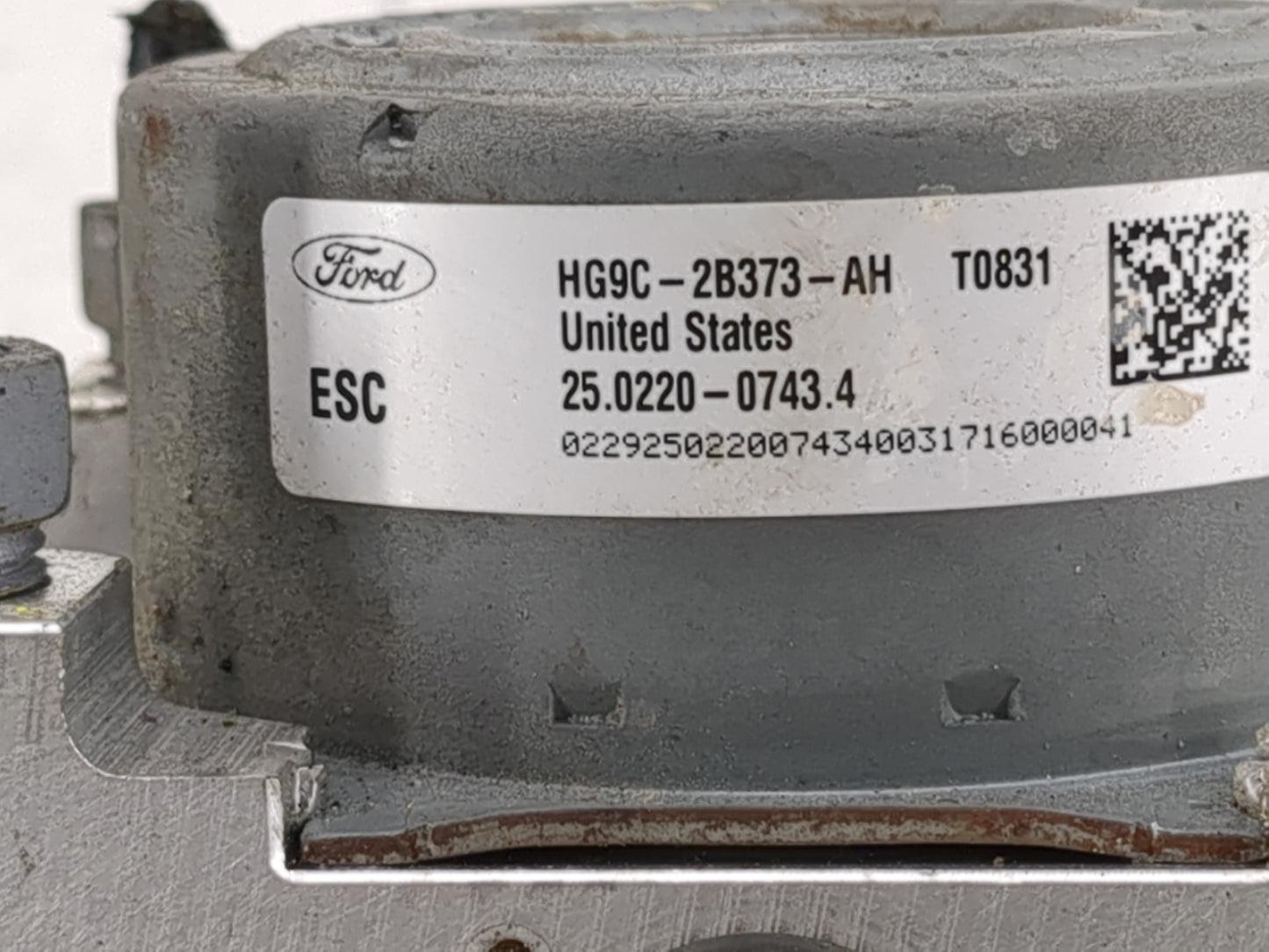 2017-2018 Ford Fusion ABS Pump Control Module Replacement P/N:HG9C-2B373-AH Fits Fits 2017 2018 OEM Used Auto Parts - Oemuse