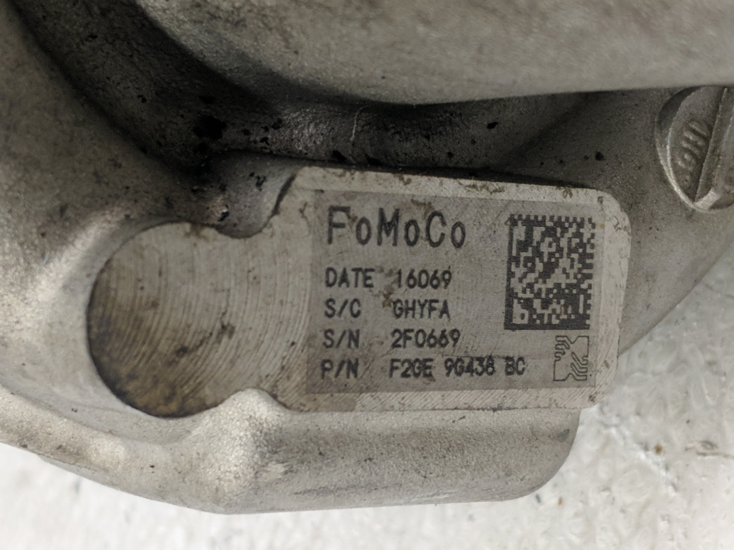 2017 Ford Fusion Turbocharger Turbo Charger Super Charger Supercharger - Oemusedautoparts1.com