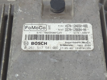 2017-2019 Ford Fusion PCM Engine Control Computer ECU ECM PCU OEM P/N:HS7A-12A650-ABB 0 261 S17 581 Fits Fits 2017 2018 2019 OEM Used Auto Parts