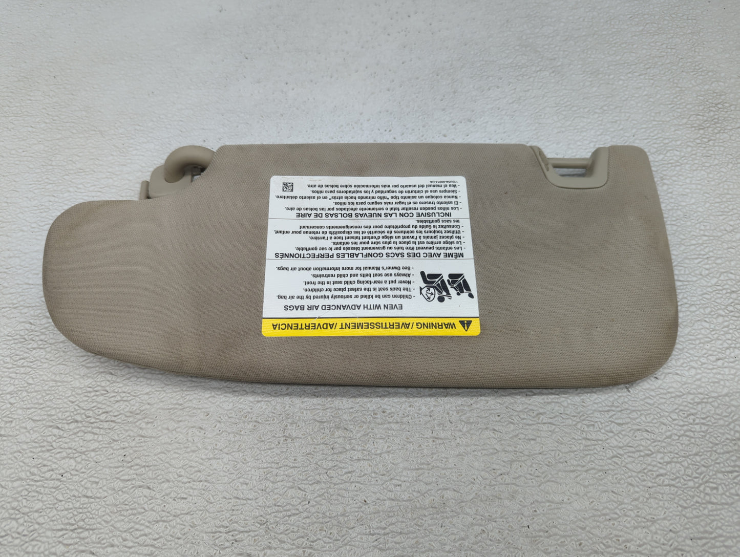 2017-2020 Ford Fusion Sun Visor Shade Replacement Passenger Right Mirror Fits Fits 2017 2018 2019 2020 OEM Used Auto Parts -
