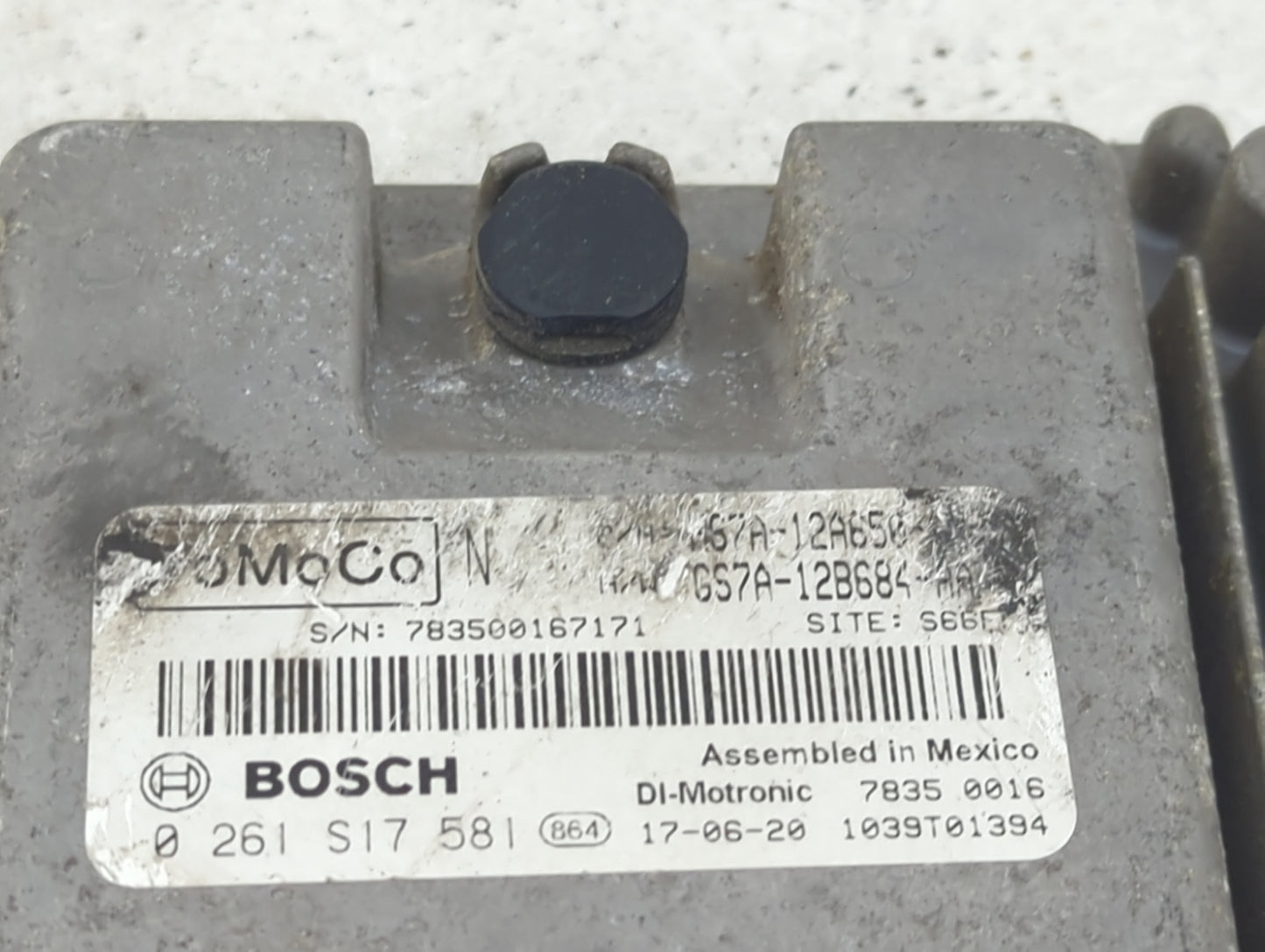 2017-2019 Ford Fusion PCM Engine Control Computer ECU ECM PCU OEM P/N:GS7A-12A650 GS7A-12B684, 0261S17581 Fits Fits 2017 201