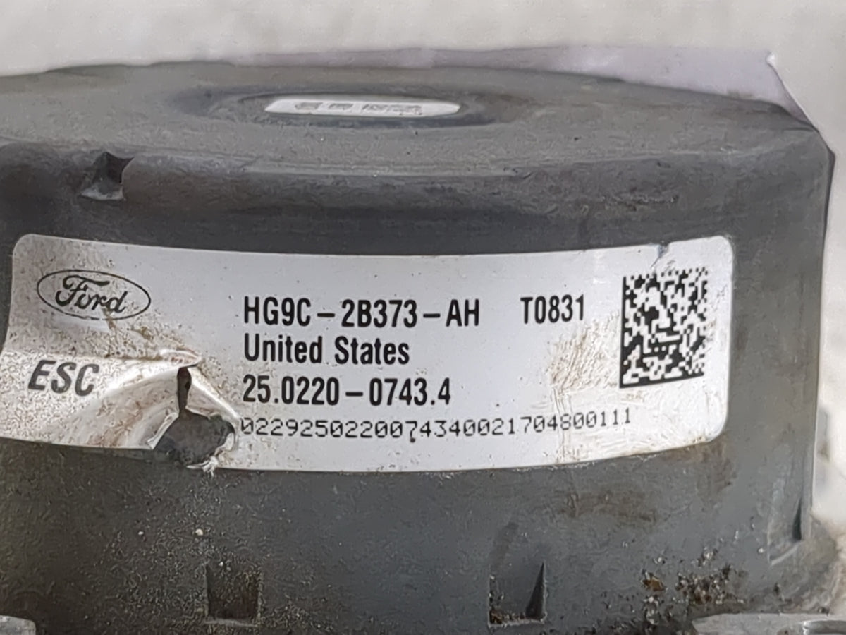 2017-2018 Ford Fusion Anti-Lock Brake ABS Pump Module Actuator OEM P/N:HG9C-2B373-AH 25.0220-0743.4, 25-3033 Fits Fits 2017