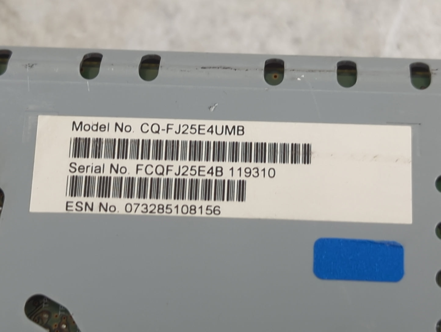 2017 Ford Fusion Radio AM FM Cd Player Receiver Replacement P/N:CQ-FJ25E4UMB FCQFJ25E4B119310 Fits OEM Used Auto Parts - Oem