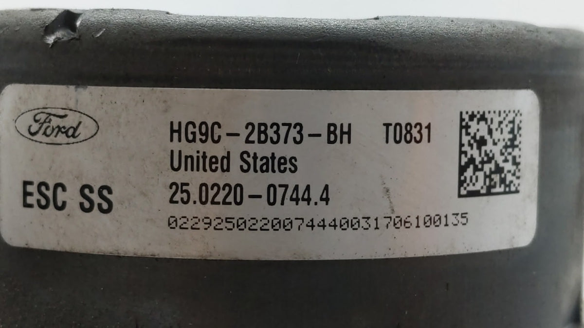 2017-2018 Ford Fusion Anti-Lock Brake ABS Pump Module Actuator OEM P/N:HG9C-2B373-BG HG9C-2C219-LG Fits Fits 2017 2018 OEM U