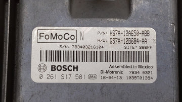 2017-2019 Ford Fusion PCM Engine Control Computer ECU ECM PCU OEM P/N:KS7A-12A650-BCA HS7A-12A650-ABB Fits Fits 2017 2018 2019 OEM Used Auto Parts