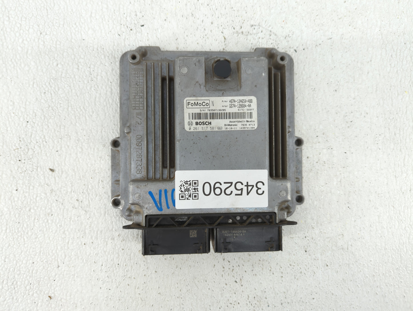2017-2019 Ford Fusion PCM Engine Control Computer ECU ECM PCU OEM P/N:KS7A-12A650-BCA HS7A-12A650-ABB Fits Fits 2017 2018 20