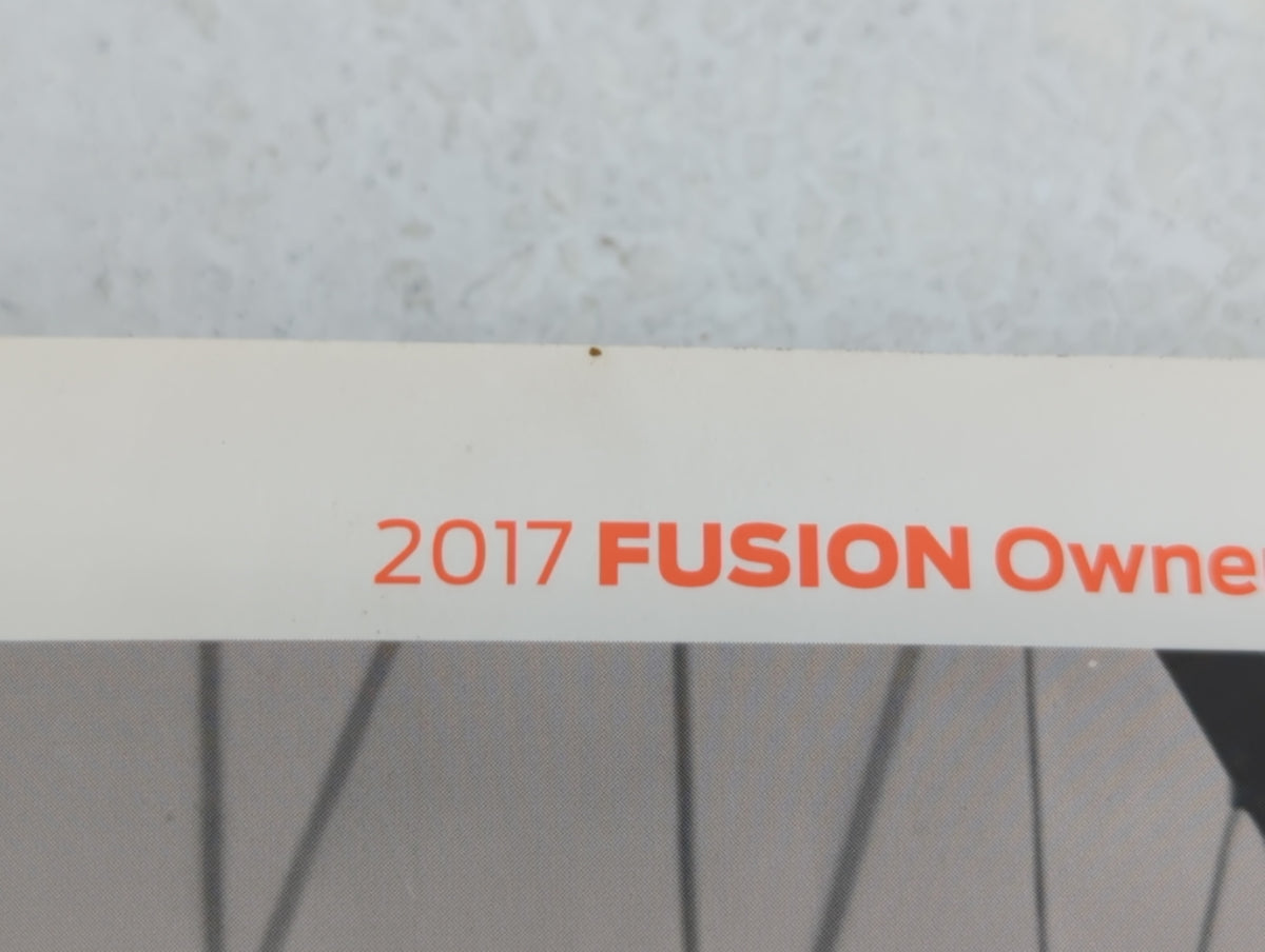 2017 Ford Fusion Owners Manual Book Guide OEM Used Auto Parts - Oemusedautoparts1.com