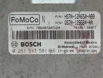 2017-2019 Ford Fusion PCM Engine Control Computer ECU ECM PCU OEM P/N:KS7A-12A650-BCA HS7A-12A650-ABB Fits Fits 2017 2018 2019 OEM Used Auto Parts