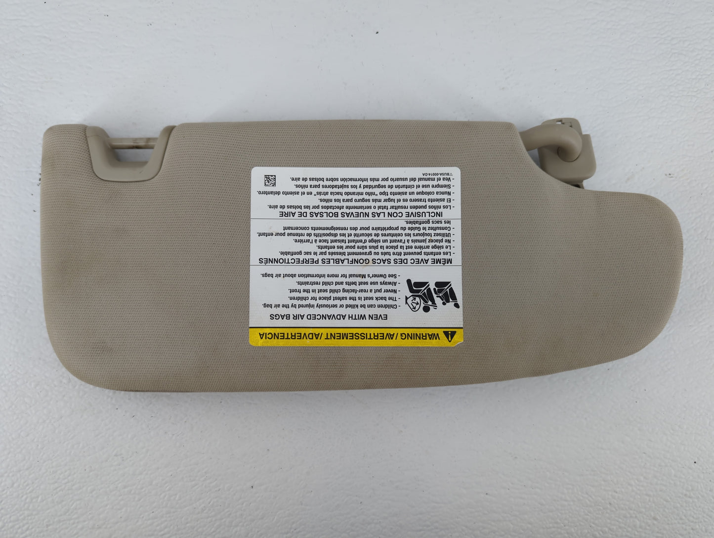 2017-2020 Ford Fusion Sun Visor Shade Replacement Passenger Right Mirror Fits Fits 2017 2018 2019 2020 OEM Used Auto Parts -