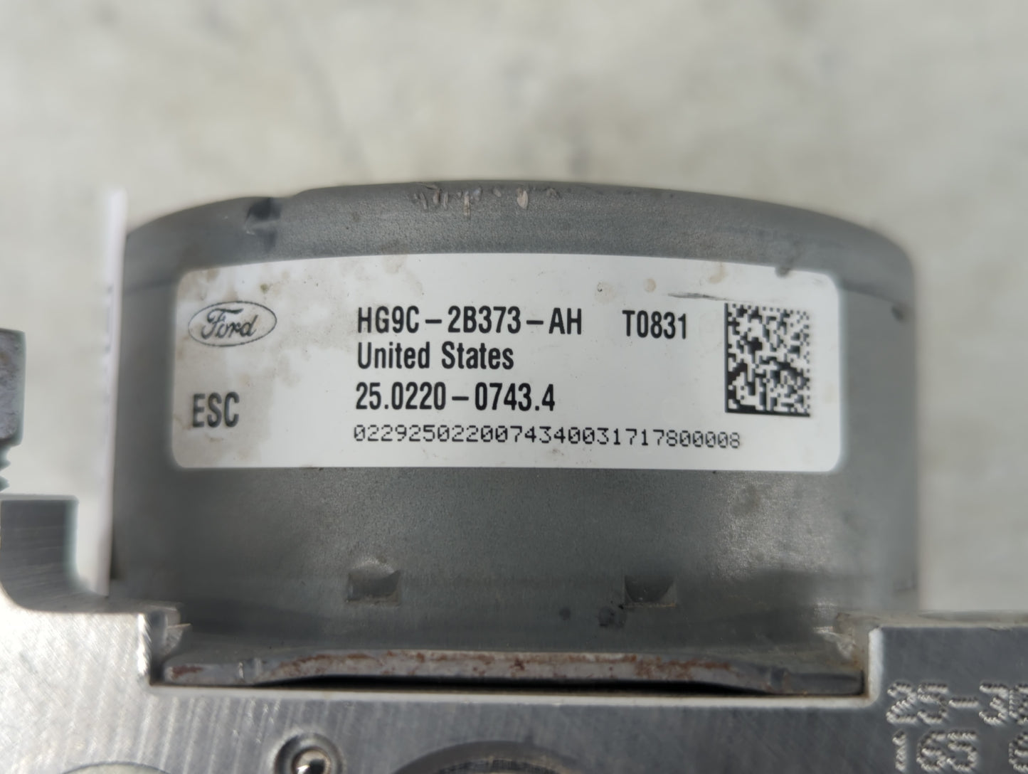 2017-2018 Ford Fusion ABS Pump Control Module Replacement P/N:HG9C-2B373-AH Fits Fits 2017 2018 OEM Used Auto Parts - Oemuse