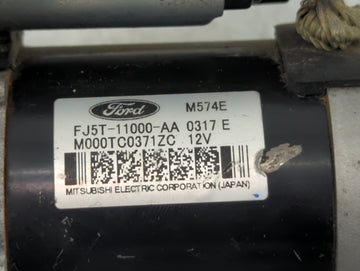 2013-2020 Ford Fusion Car Starter Motor Solenoid OEM P/N:FJ5T-11000-AA Fits Fits 2012 2013 2014 2015 2016 2017 2018 2019 2020 OEM Used Auto Parts