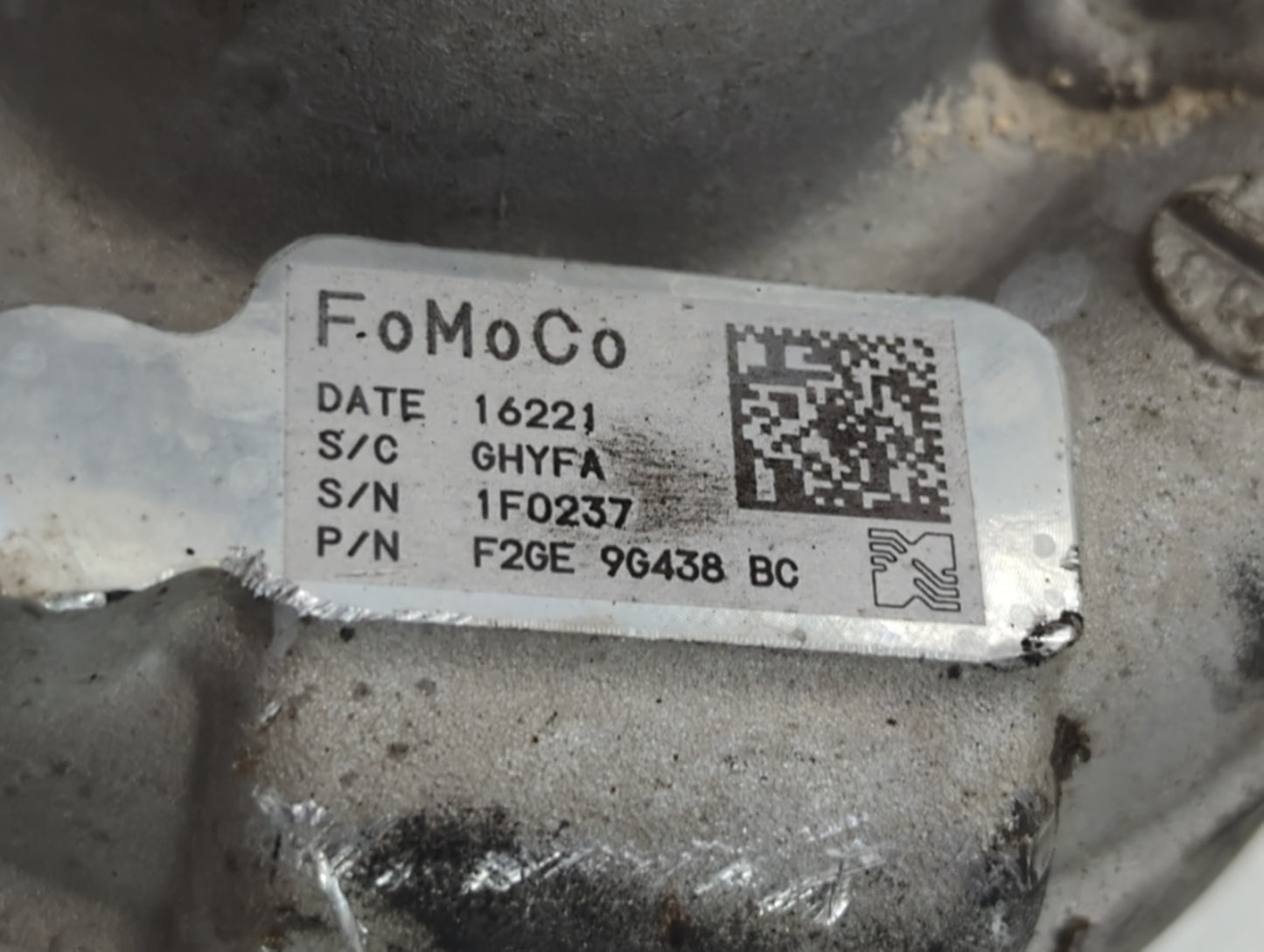 2017 Ford Fusion Turbocharger Turbo Charger Super Charger Supercharger - Oemusedautoparts1.com