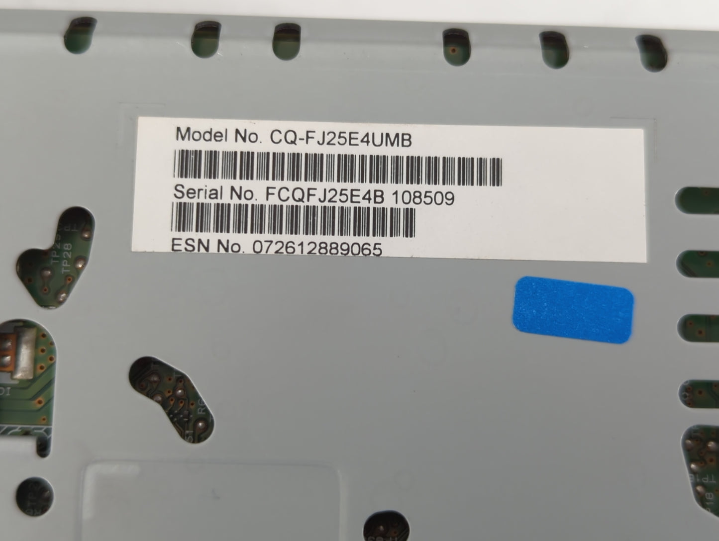 2017 Ford Fusion Radio AM FM Cd Player Receiver Replacement P/N:CQ-FJ25E4UMB Fits OEM Used Auto Parts - Oemusedautoparts1.co