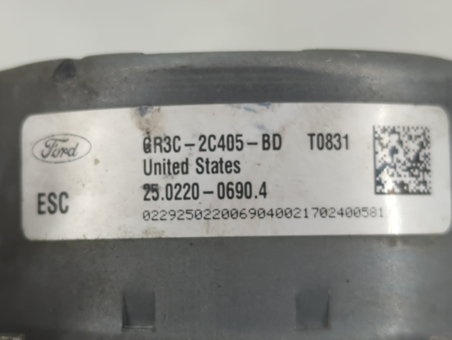 2015-2020 Ford Mustang ABS Pump Control Module Replacement P/N:GR3C-2C405-BD Fits Fits 2015 2016 2017 2018 2019 2020 OEM Use