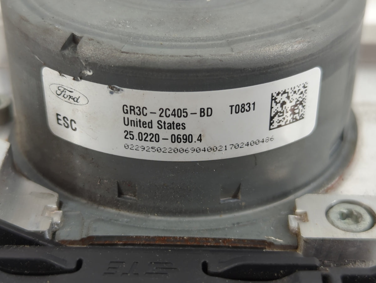 2015-2020 Ford Mustang Anti-Lock Brake ABS Pump Module Actuator OEM P/N:GR3C-2C405-BD Fits Fits 2015 2016 2017 2018 2019 202