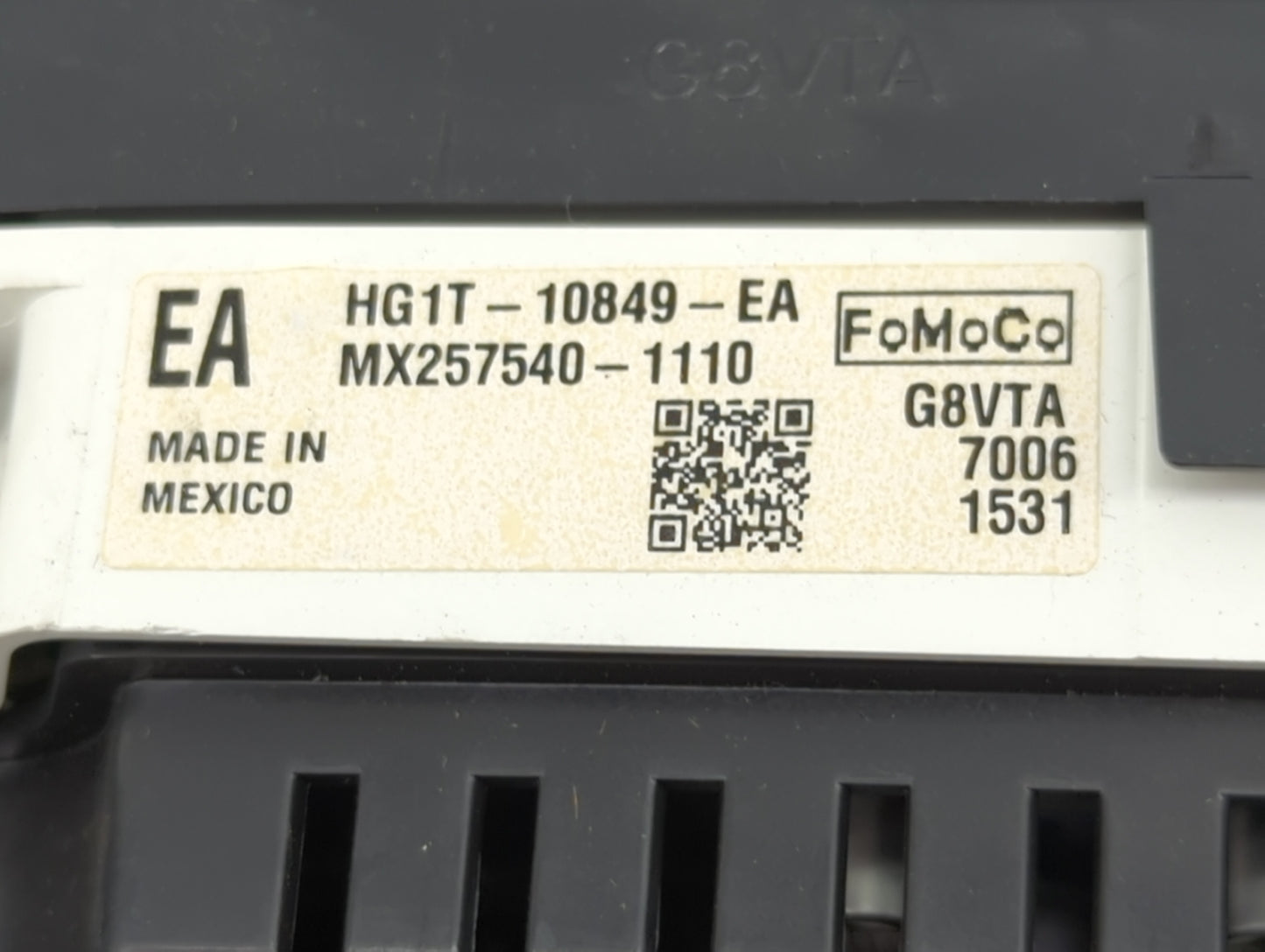 2017-2019 Ford Taurus Instrument Cluster Speedometer Gauges P/N:HG1T-10849-EA MX257540-1110 Miles: Fits Fits 2017 2018 2019