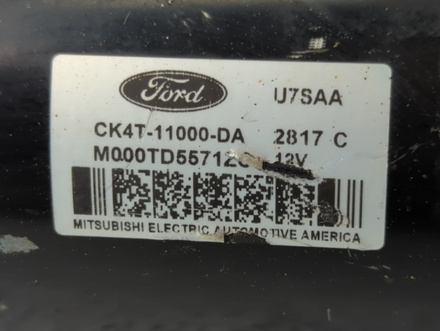 2017 Ford Transit-150 Car Starter Motor Solenoid OEM P/N:CK4T-11000-DA Fits OEM Used Auto Parts - Oemusedautoparts1.com