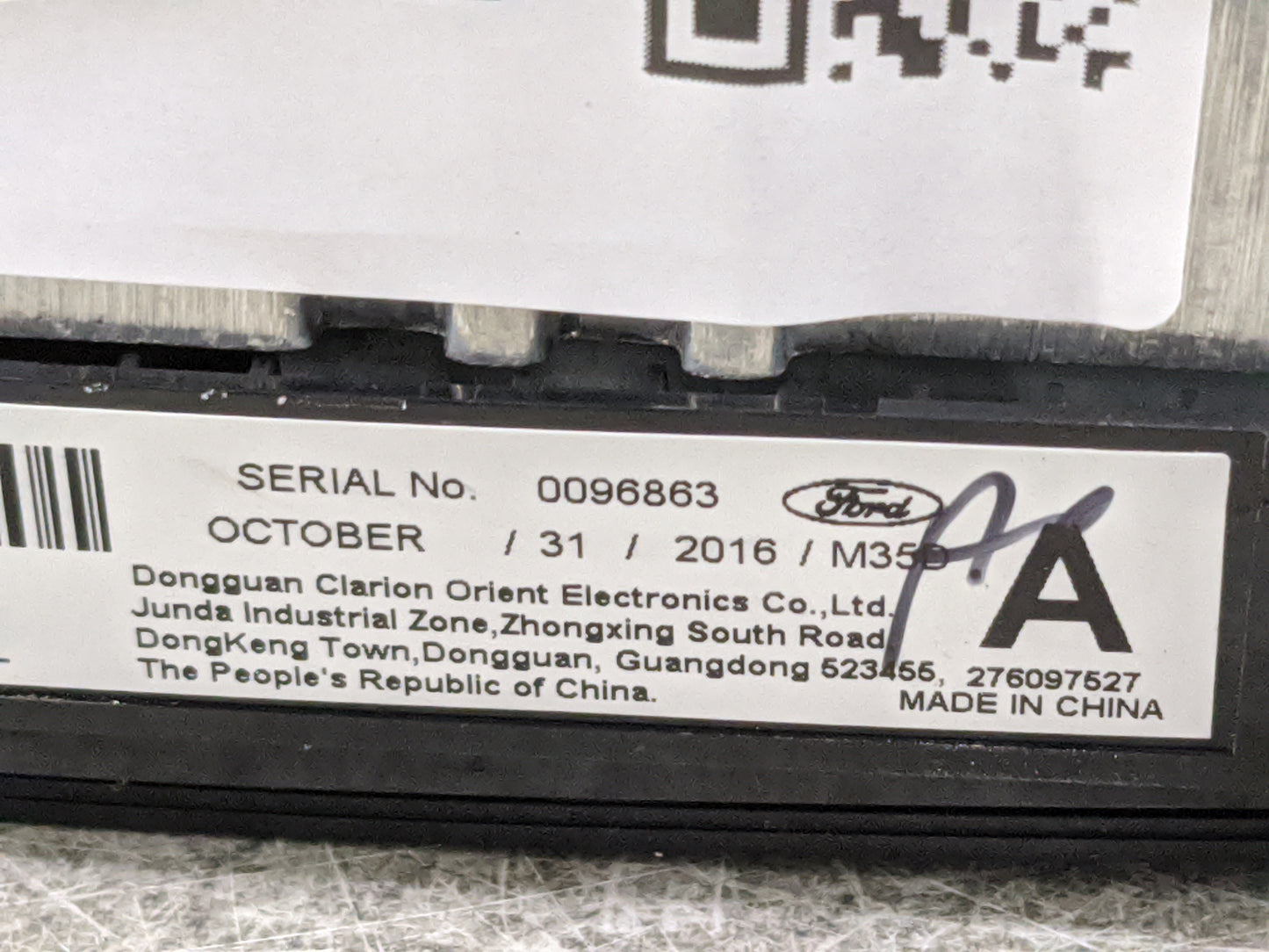 2017 Ford Transit 350 Radio AM FM Cd Player Receiver Replacement P/N:CK4T-18K810-AL RU-9495V-B Fits Fits 2016 2018 2019 OEM