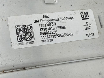 2016-2018 Gmc Sierra 1500 PCM Engine Control Computer ECU ECM PCU OEM P/N:848032280 12678939 Fits Fits 2016 2017 2018 OEM Used Auto Parts