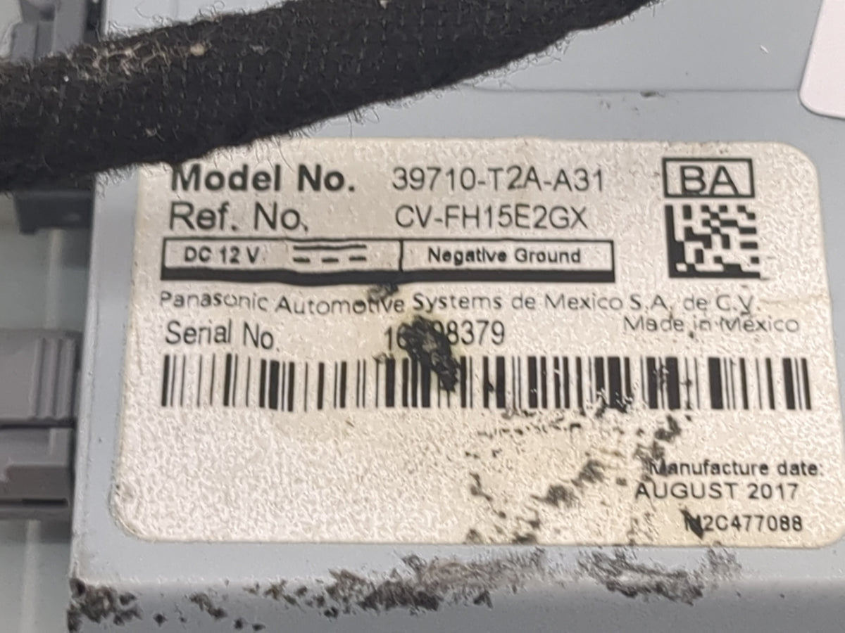 2016-2017 Honda Accord Information Radio Display Screen 1471306 - Oemusedautoparts1.com