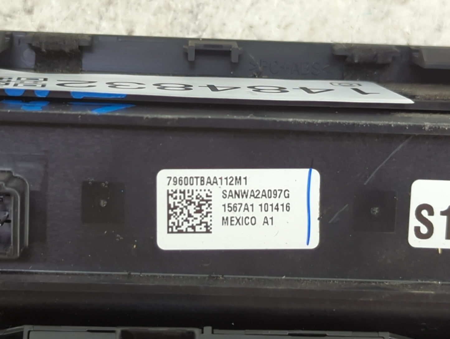 2016-2021 Honda Civic Climate Control Module Temperature AC/Heater Replacement P/N:79600TBAA112M1 SANWA2A097G Fits OEM Used