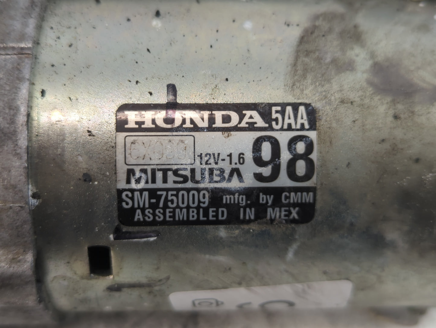 2016-2017 Honda Civic Car Starter Motor Solenoid OEM P/N:SM-75009 Fits Fits 2016 2017 2020 OEM Used Auto Parts - Oemusedauto