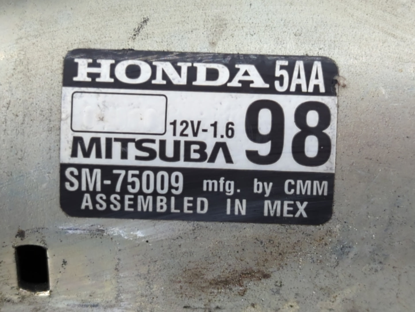 2020 Honda Cr-V Car Starter Motor Solenoid OEM P/N:SM-75009 Fits Fits 2016 2017 OEM Used Auto Parts - Oemusedautoparts1.com
