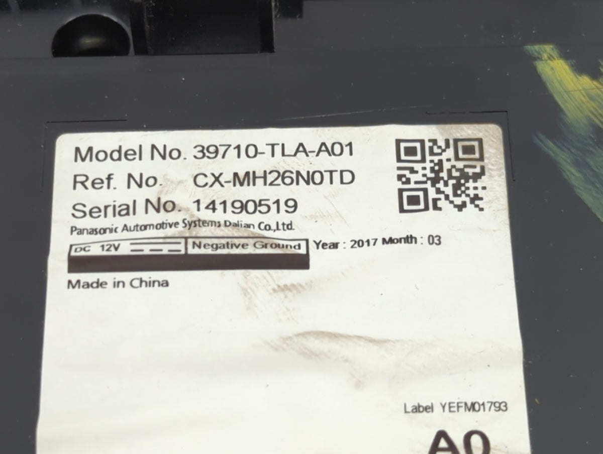 2017 Honda Cr-v Information Radio Display Screen 1465916 - Oemusedautoparts1.com