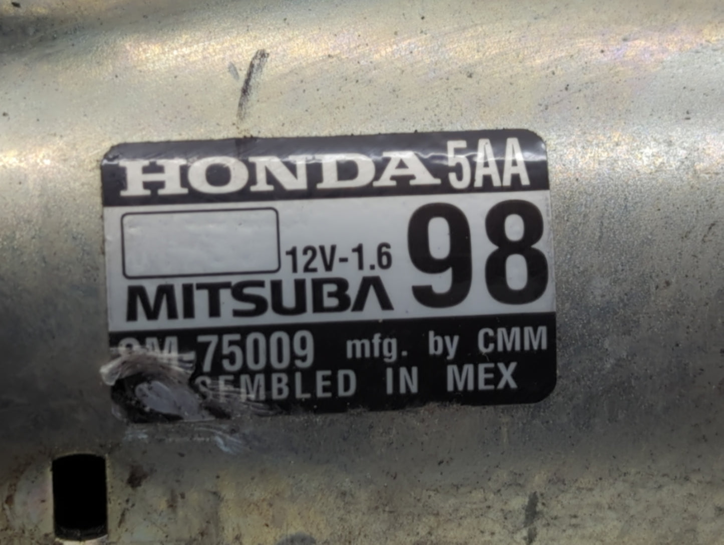 2020 Honda Cr-V Car Starter Motor Solenoid OEM P/N:SM-75009 Fits Fits 2016 2017 OEM Used Auto Parts - Oemusedautoparts1.com