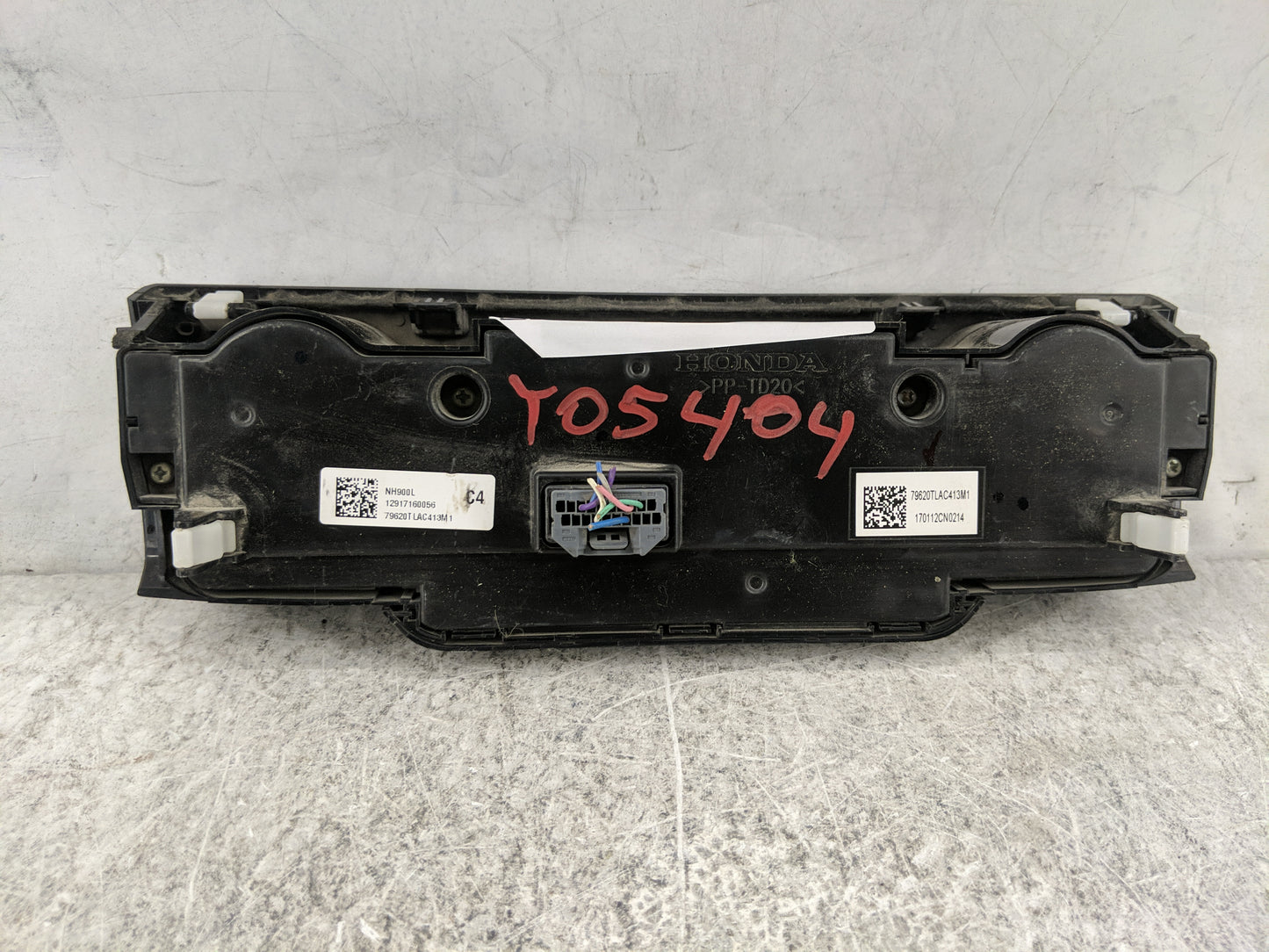 2017 Honda Crv Climate Control Module Temperature AC/Heater Replacement P/N:79620TLAC413M1 Fits Fits 2018 2019 OEM Used Auto