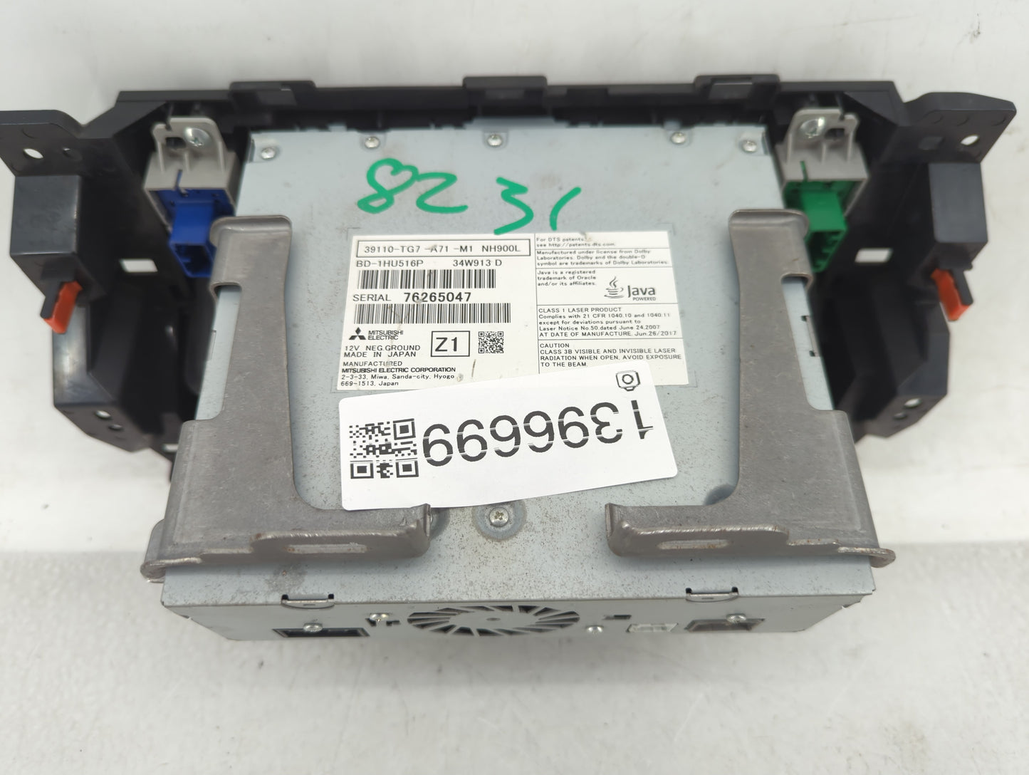 2016-2020 Honda Pilot Radio AM FM Cd Player Receiver Replacement P/N:NH900L 39110-TG7-A71-M1 Fits Fits 2016 2017 2018 2019 2