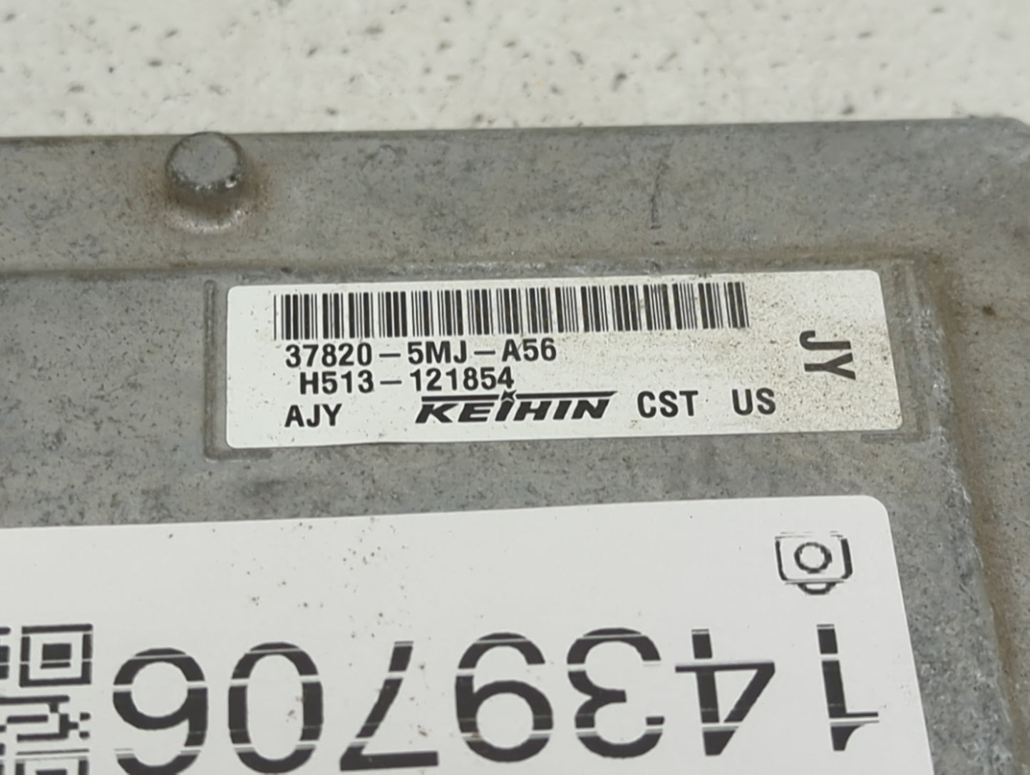 2017 Honda Ridgeline PCM Engine Control Computer ECU ECM PCU OEM P/N:37820-5MJ-A56 Fits OEM Used Auto Parts - Oemusedautopar
