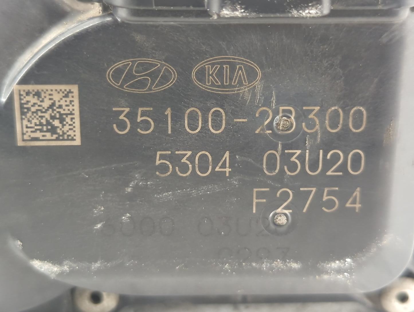 2012-2019 Hyundai Accent Throttle Body P/N:35100-2B300 Fits Fits 2012 2013 2014 2015 2016 2017 2018 2019 OEM Used Auto Parts